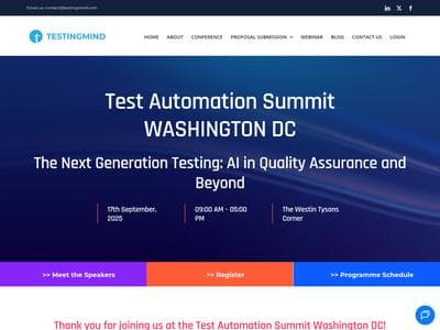 Test Automation Summit | Washington DC
