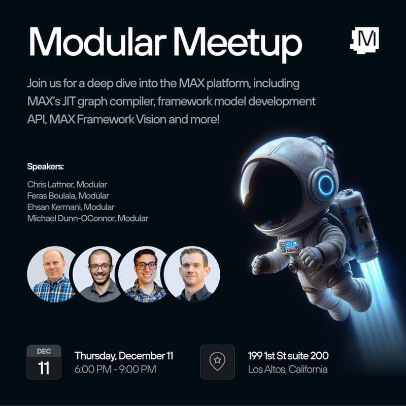 Modular Meetup Inside the MAX Framework