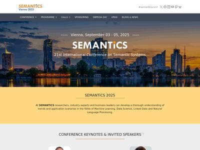 21th International Conference on Semantic Systems