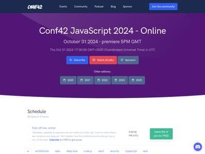 Conf42 JavaScript
