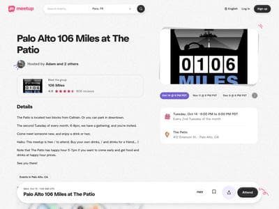 Palo Alto 106 Miles at The Patio