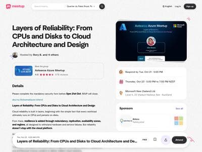 Layers of Reliability From CPUs and Disks to Cloud Architecture and Design