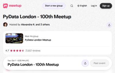 PyData London - 100th Meetup