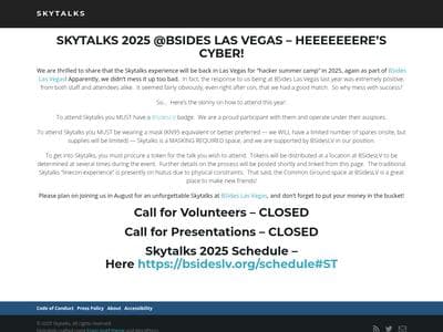 Skytalks at BSidesLV