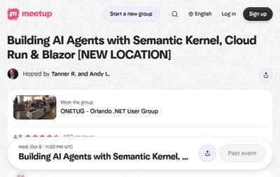 Building AI Agents with Semantic Kernel, Cloud Run & Blazor NEW LOCATION
