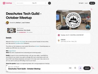 Deschutes Tech Guild - October Meetup