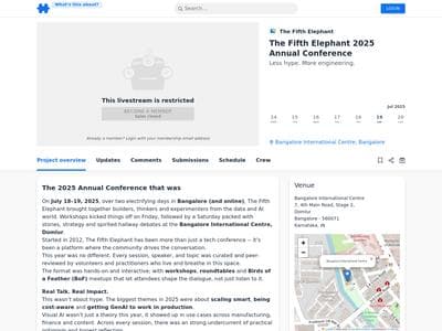 The Fifth Elephant Annual Conference