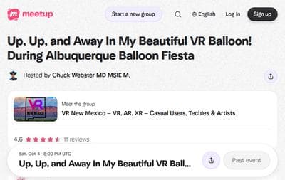 Up, Up, and Away In My Beautiful VR Balloon During Albuquerque Balloon Fiesta