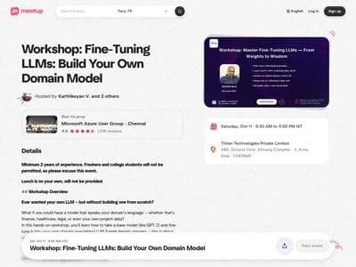 Workshop Master Fine-Tuning LLMs Build Your Own Domain Model with GPT-2