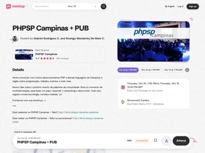 PHPSP Campinas PUB