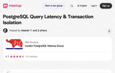 PostgreSQL Query Latency & Transaction Isolation