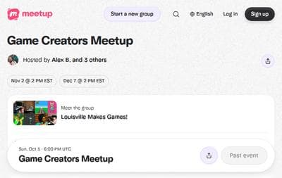 Game Creators Meetup