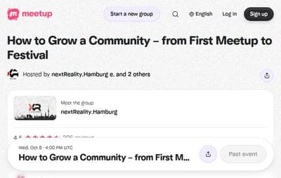 How to Grow a Community from First Meetup to Festival
