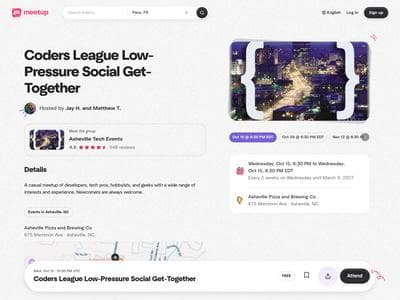 Coders League Low-Pressure Social Get-Together