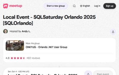 Local Event - SQLSaturday Orlando SQLOrlando
