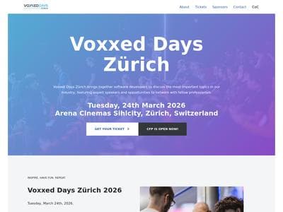 Voxxed Days Zurich