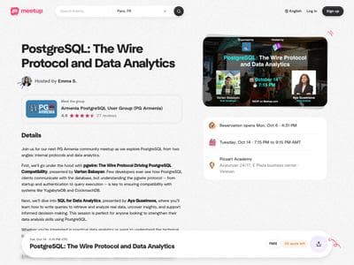 PostgreSQL The Wire Protocol and Data Analytics