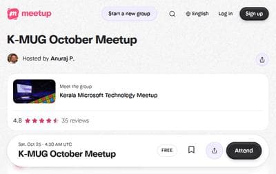K-MUG October Meetup