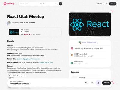 React Utah Meetup