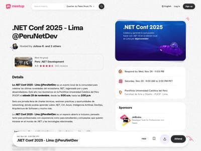 .NET Conf - Lima PeruNetDev