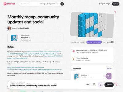Monthly recap, community updates and social