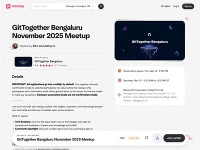 GitTogether Bengaluru November Meetup