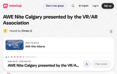 AWE Nite Calgary presented by the VRAR Association
