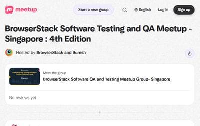 BrowserStack Software Testing and QA Meetup - Singapore 4th Edition
