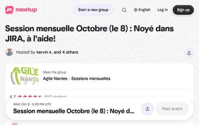 Session mensuelle Octobre Noy dans JIRA, laide