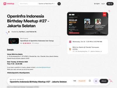 OpenInfra Indonesia Birthday Meetup 27 - Jakarta Selatan