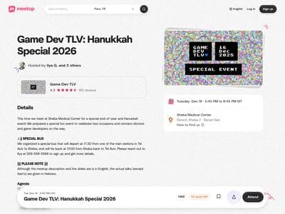 Game Dev TLV Hanukkah Special