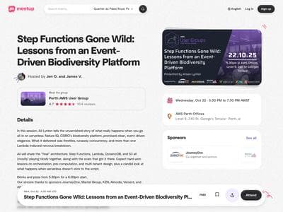 Step Functions Gone Wild Lessons from an Event-Driven Biodiversity Platform