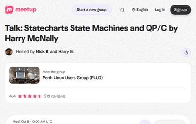 Talk Statecharts State Machines and QPC by Harry McNally
