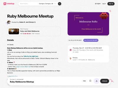 Ruby Melbourne Meetup