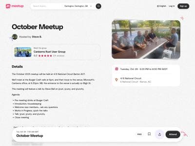 October Meetup