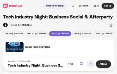Tech Industry Night Business Social & Afterparty