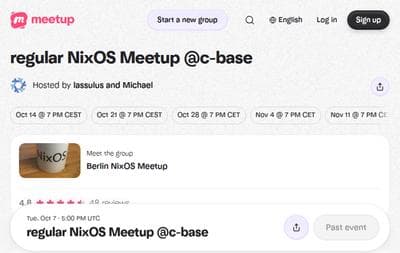 regular NixOS Meetup c-base