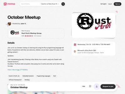 October Meetup