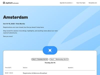 JoyConf Amsterdam