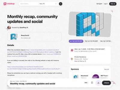 Monthly recap, community updates and social