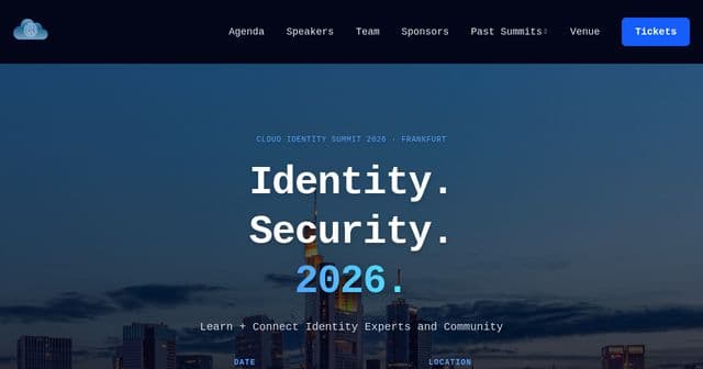 Cloud Identity Summit '26