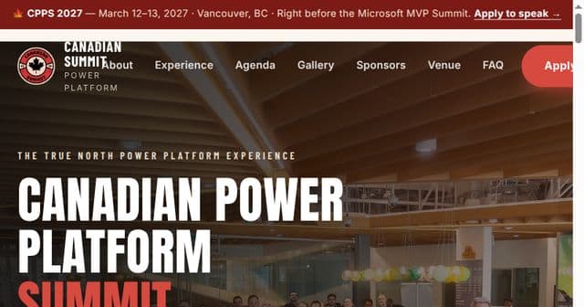 Canadian Power Platform Summit