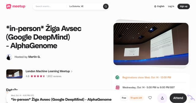 AlphaGenome with iga Avsec London ML Meetup