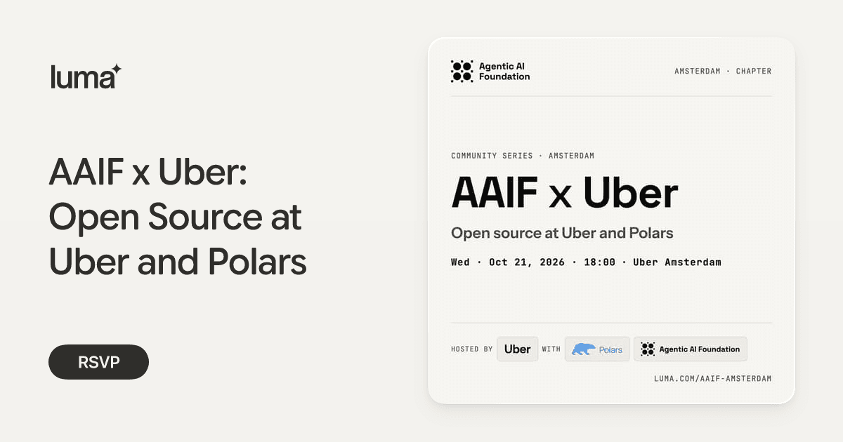 AAIF x Uber: Open Source at Uber and Polars