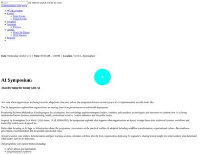 Birmingham Tech Week AI Symposium