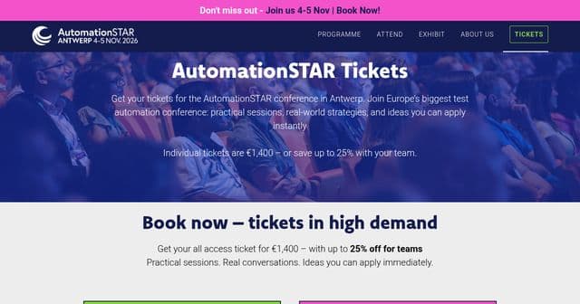 AutomationSTAR Conference