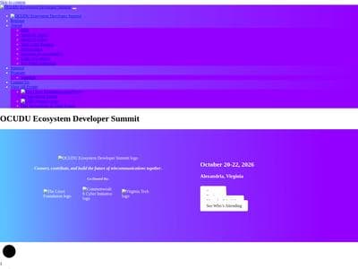 OCUDU Ecosystem Developer Summit