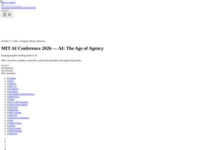 MIT AI Conference- AI- The Age of Agency