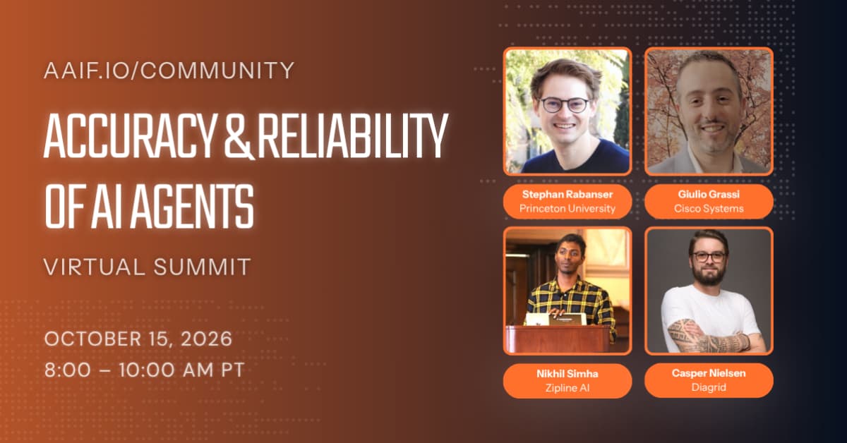Accuracy & Reliability of AI Agents: Virtual Summit