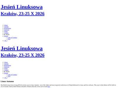 22nd Linux Autumn